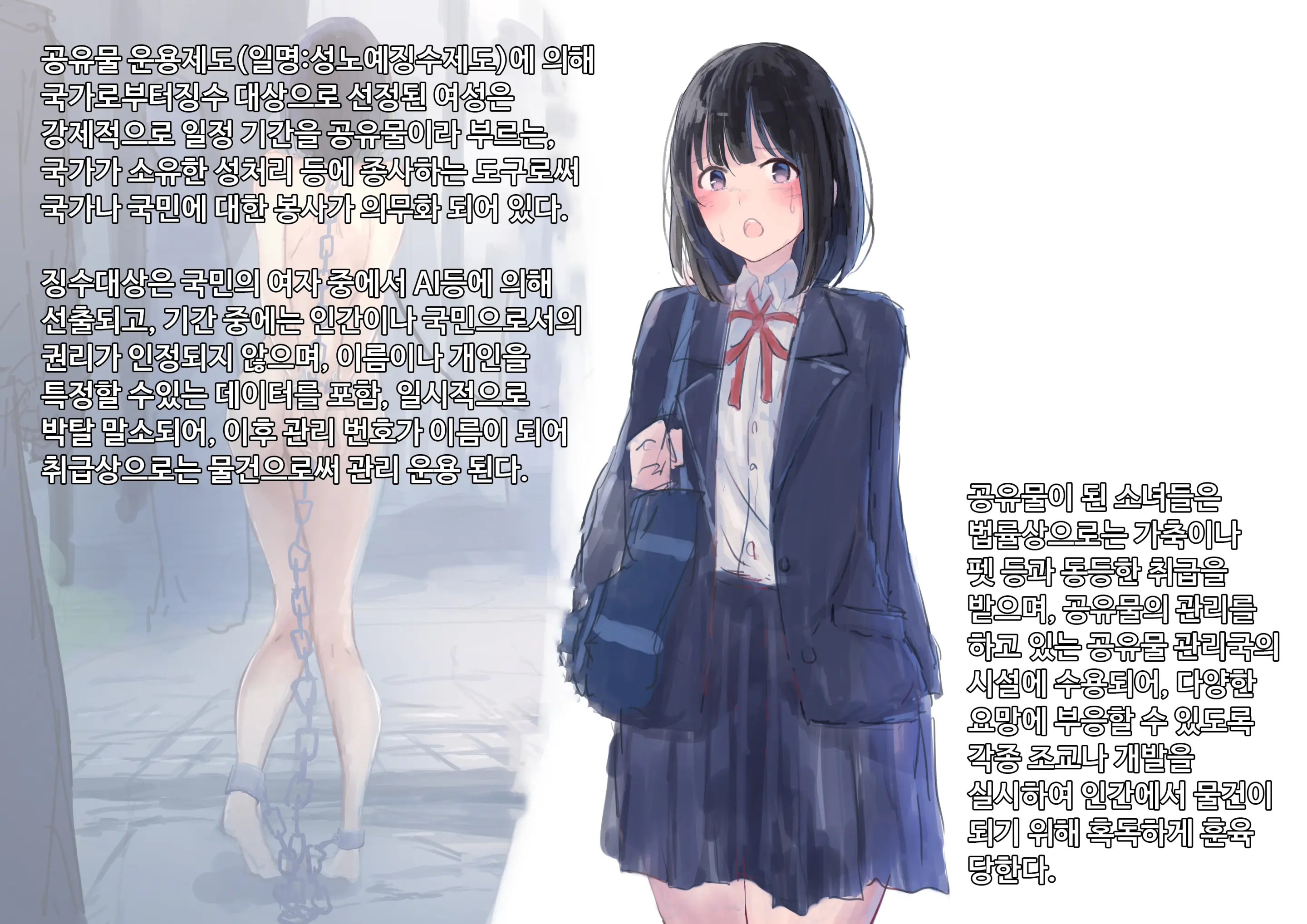 Kouyuubutsu Shoujo ~Kuni Kara Jinken O Hakudatsu Saremono Toshite Atsukawareru Onnanoko No Hanashi~ | 공유물 소녀 ~나라에서 인권을 박탈 당하고 물건으로 취급받는 여자아이의 이야기~